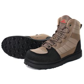 Kylebooker Cleated Sole Wading Boot, Rubber Sole Bottom Wading Shoe Men's Women's WB003 (size: US8)