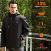 Men's Heated Jacket with Battery Pack, Outdoor Sports Heated Jackets for Men in Black